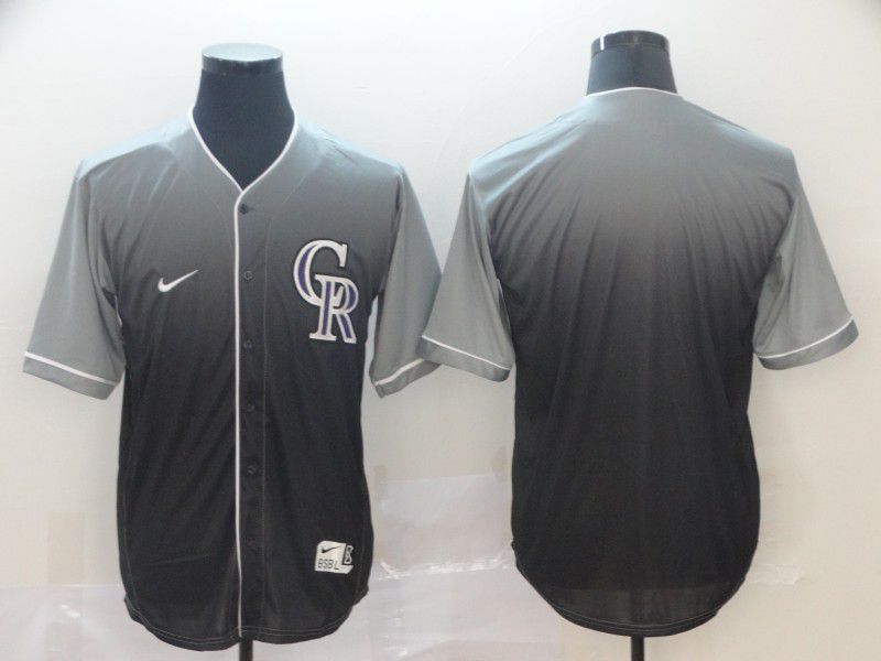 Men Colorado Rockies Blank Grey Nike Fade MLB Jersey->women mlb jersey->Women Jersey